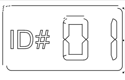 Segments séparés d'un fichier DXF