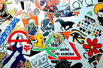divers autocollants décoratifs